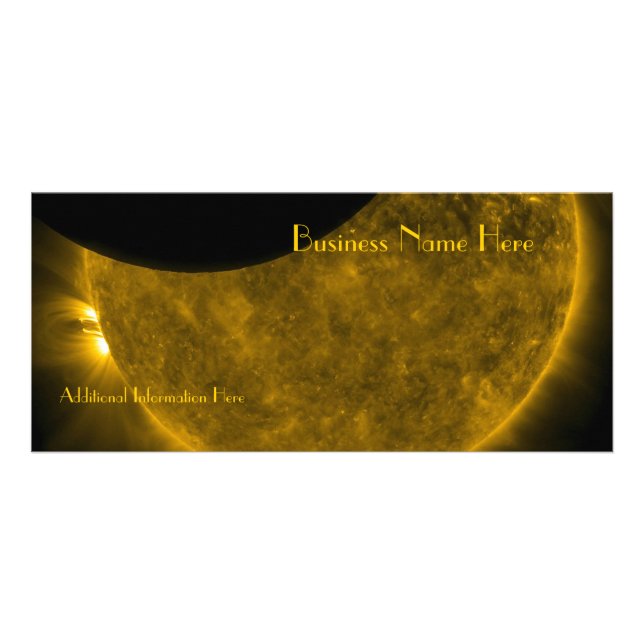Sun & Moon 2012 Calendar Business Rack Card (Front)