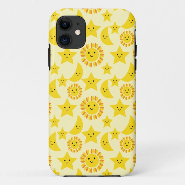 Sun Moon and star pattern Case-Mate iPhone Case (Back)