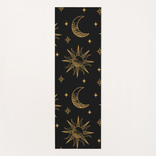 Sun,  moon  and stars- celestial  yoga mat