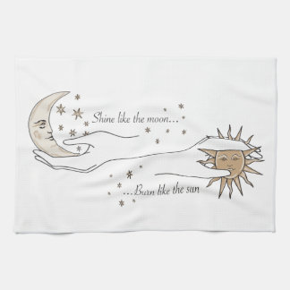 Sun, Moon and Stars Tea Towel