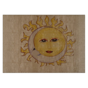 Sun Moon Cutting Board