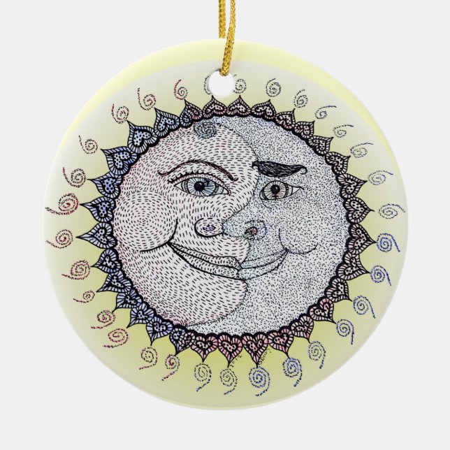 Sun / Moon Friendship Ornament (Front)