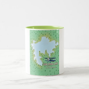 Sun Moon Lake Taiwan Two-Tone Coffee Mug