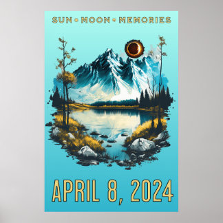 Sun, Moon, Memories Eclipse 2024 Poster