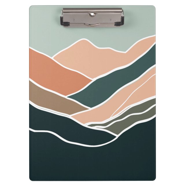 Sun & Moon Mountains Clipboard (Front)