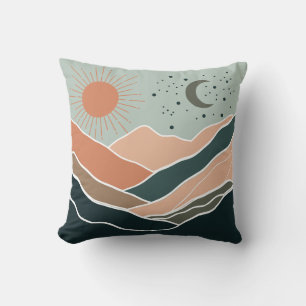 Sun & Moon Mountains Cushion