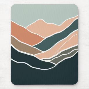 Sun & Moon Mountains Mouse Pad