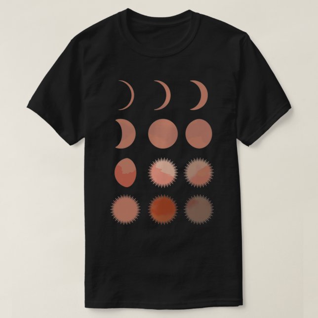 Sun Moon Phases  Abstract Bohemian Pullover  (Design Front)