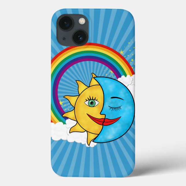 Sun Moon Rainboow Celestial theme Case-Mate iPhone Case (Back)