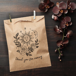 Sun Moon & Roses Magical Boho Earthy CUSTOM  Favour Bags