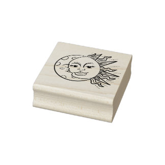 Sun & Moon Rubber Stamp