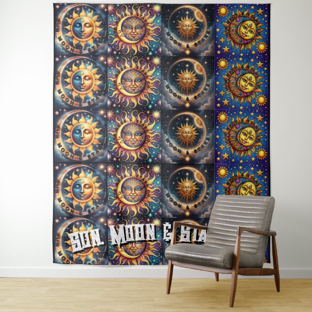 Sun, Moon & Star Co. Tapestry (In Situ)