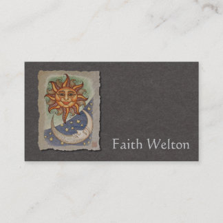 Sun Moon & Stars Business Card