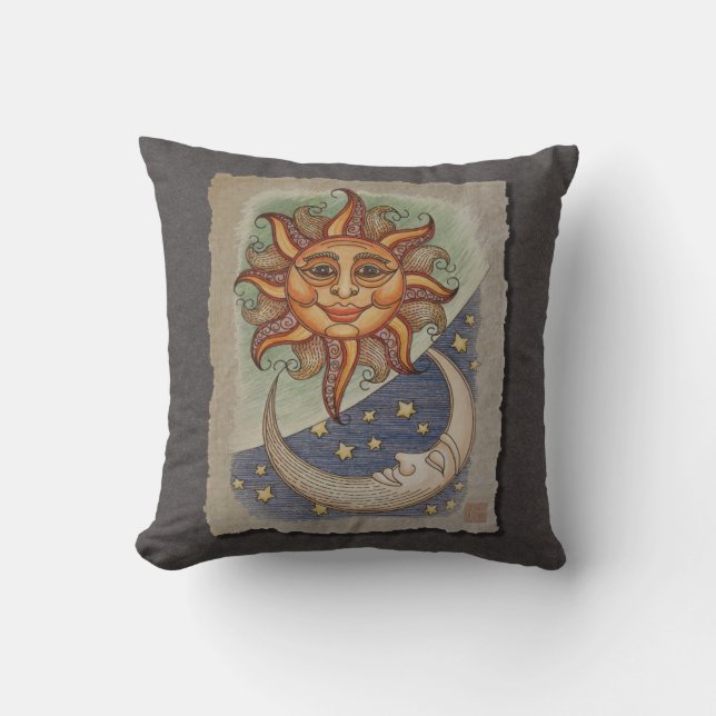 Sun Moon & Stars Cushion (Front)