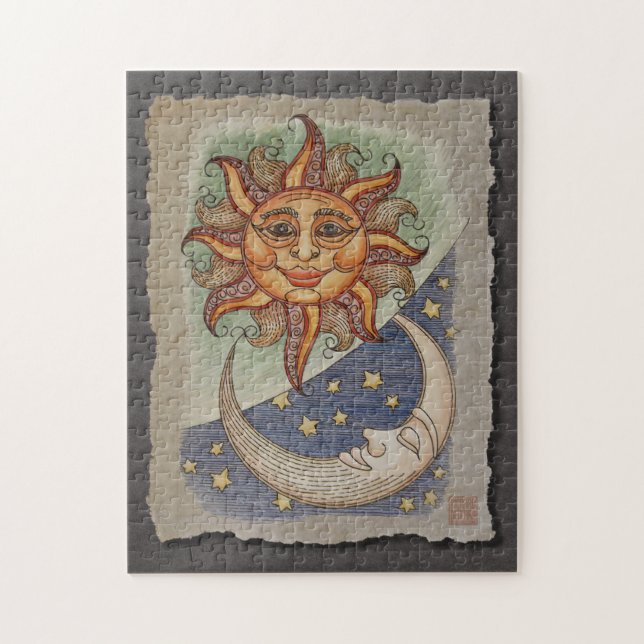 Sun Moon & Stars Jigsaw Puzzle (Vertical)