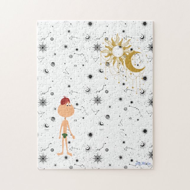 sun moon stars people jigsaw puzzle (Vertical)