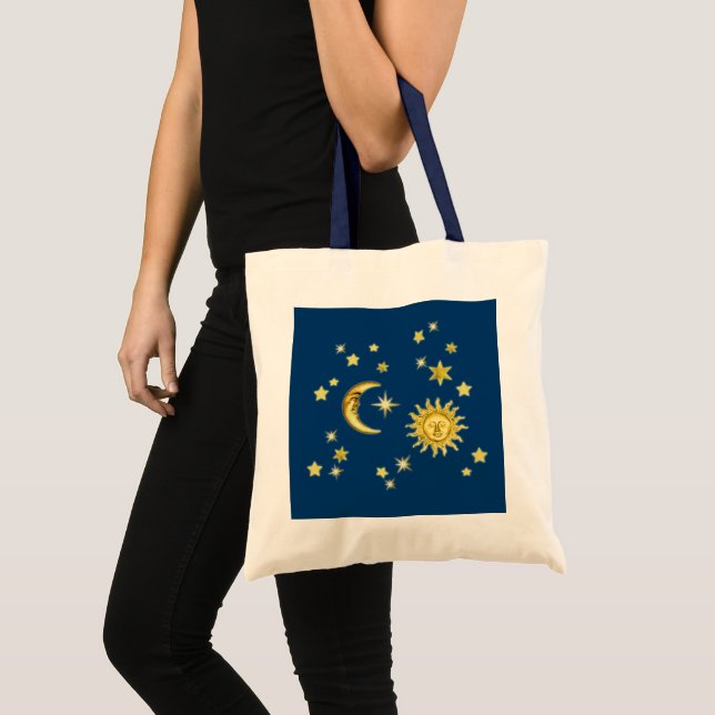 Sun, Moon & Stars Tote Bag (Front (Product))
