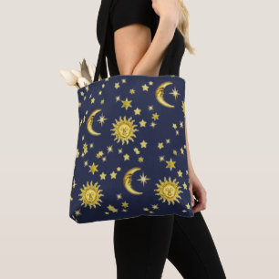 Sun, Moon & Stars Tote Bag