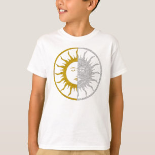 SUN & MOON Symbol - gold silver T-Shirt