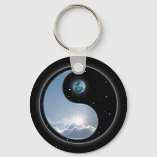 Sun-Moon Yin-Yang Key Ring