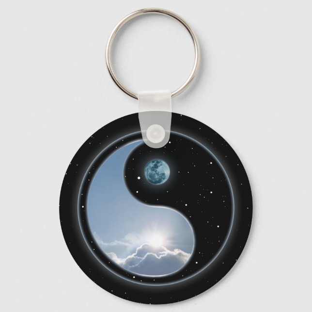 Sun-Moon Yin-Yang Key Ring (Front)