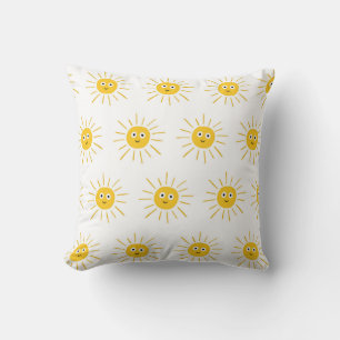 Sun motifs: vintage sketchy seamless. cushion