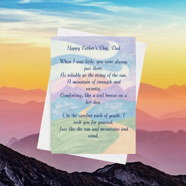 Sun, Mountains and Wind Father's Day Card (Creator Uploaded)