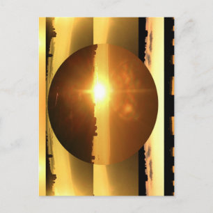 SUN n MOON Artistic Presentation Postcard