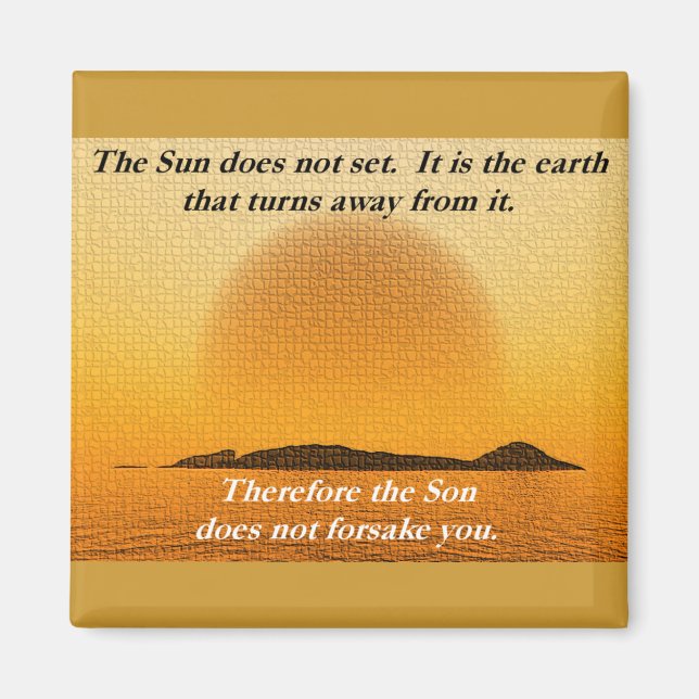 Sun Never Sets Magnet (Front)