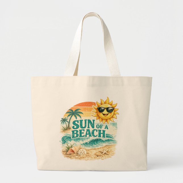 Sun of a Beach Large Tote Bag (Front)