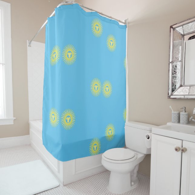 Sun of May Shower Curtain (In Situ)