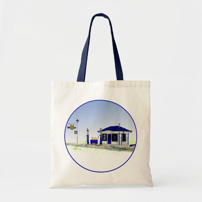 Sun Oil Station Tote Bag (Front)