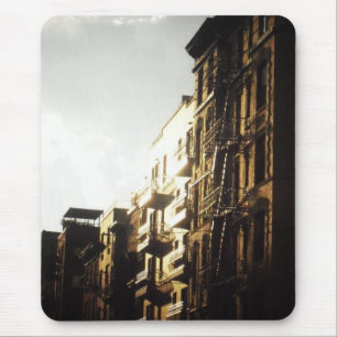 Sun on Buildings, Lower East Side, NYC Mouse Pad