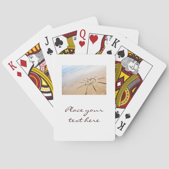 Sun On The Beach Playing Cards (Back)