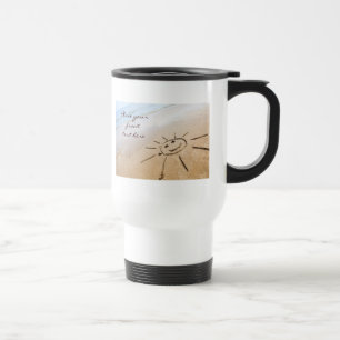 Sun On The Beach Travel Mug