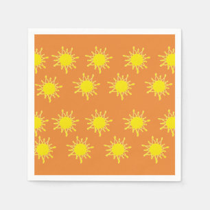 Sun Orange Yellow Napkins