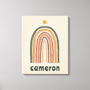 Sun Over A Rainbow Canvas Print