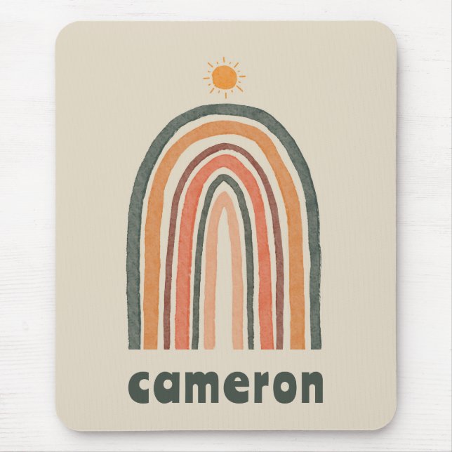 Sun Over A Rainbow Mouse Pad (Front)