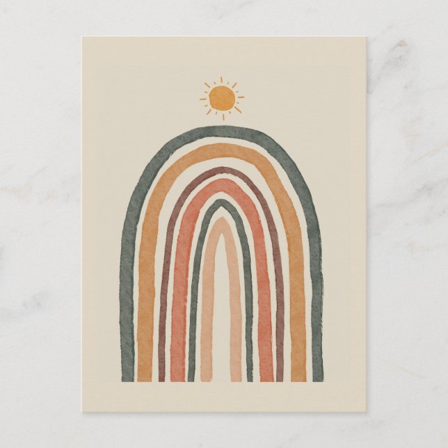 Sun Over A Rainbow Postcard (Front)