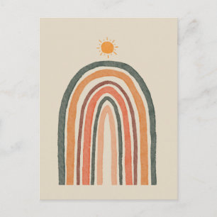 Sun Over A Rainbow Postcard