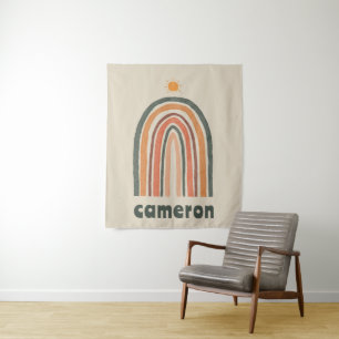 Sun Over A Rainbow Tapestry