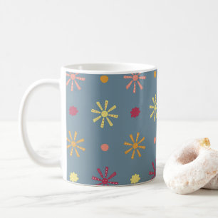 sun pattern coffee mug
