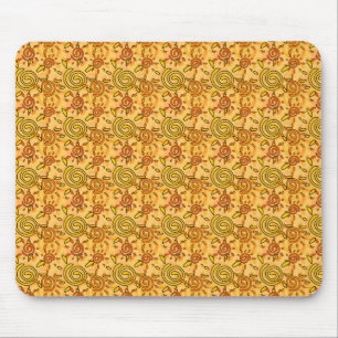 Sun Pattern Mouse Pad