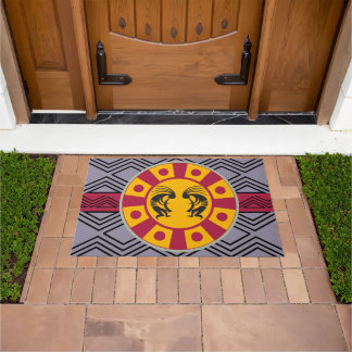 Sun Pattern Southwest Kokopelli Doormat