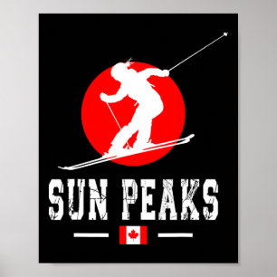 Sun Peaks Canada Ski Resort Rocky Mountains Canadi Poster