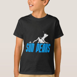 Sun Peaks Canada Skiing Snowboarding Resort Distre T-Shirt