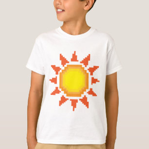 Sun Pixel Art T-Shirt