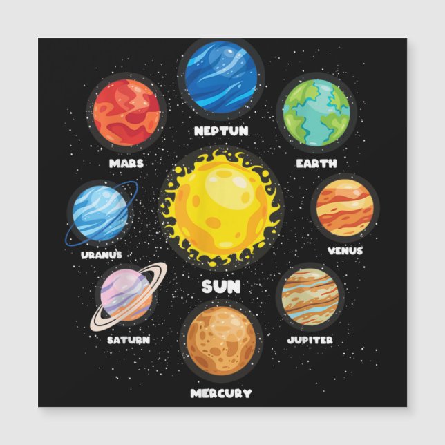 Sun Planets Outer Space Scientist Astronaut Space  (Front)