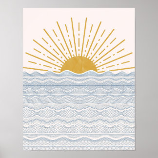 Sun Poster, Sun Wall Art, Sunrise Poster,Sun Print