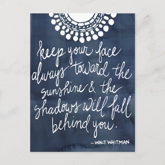 Sun Quote II Postcard (Front)